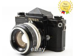 EXC+5 Nikon F Eye Level Black 35mm SLR Film Camera 50mm f1.4 Lens From JAPAN