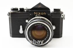 EXC+5 Nikon F Eye Level Black 35mm SLR Film Camera 50mm f1.4 Lens From JAPAN