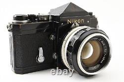EXC+5 Nikon F Eye Level Black 35mm SLR Film Camera 50mm f1.4 Lens From JAPAN