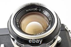 EXC+5 Nikon F Eye Level Black 35mm SLR Film Camera 50mm f1.4 Lens From JAPAN