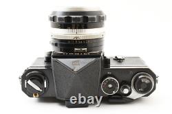 EXC+5 Nikon F Eye Level Black 35mm SLR Film Camera 50mm f1.4 Lens From JAPAN