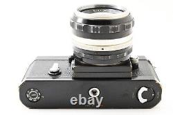 EXC+5 Nikon F Eye Level Black 35mm SLR Film Camera 50mm f1.4 Lens From JAPAN