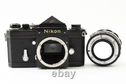 EXC+5 Nikon F Eye Level Black 35mm SLR Film Camera 50mm f1.4 Lens From JAPAN