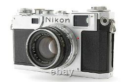 EXC+5 Nikon S2 Rangefinder Film Camera withNikkor SC 5cm 50mm F2 Lens set #AAAE