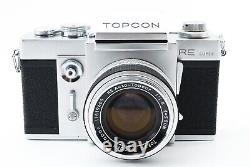 EXC+5 Topcon RE Super Film SLR Camera with Topcor 58mm 5.8cm f/1.8 Lens from JAPAN