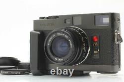EXC+5 withGrip Minolta CLE Camera M-Rokkor 28mm f/2.8 Lens withhood from Japan#100
