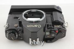 EXC+5 with Winder Canon A-1 Black 35mm Film Camera Body FD 50mm F1.4 Lens JAPAN