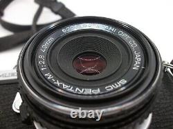 EXC+ PENTAX ME 35mm CAMERA with40mm PENTAX-M LENS, NEW SEALS, FILM TESTED, NICE