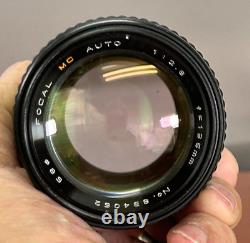 EXC+++ Pentax Black ME 35mm SLR Camera Kit with3 Lens Kit & Flash FILM TESTED