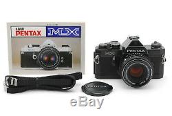 EXC+++Pentax MX Black film camera with smc M 50mm f/1.7 Lens Strap Japan #2221
