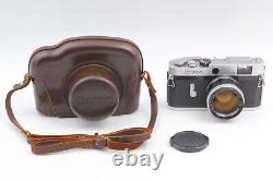 Exc+4 w /Case Canon P Rangefinder 35mm Film Camera 50mm f/1.4 Lens From JAPAN