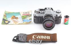 Exc+5 CANON AE-1 Silver + NEW FD 50mm F1.4 SLR 35mm Film Camera from JAPAN