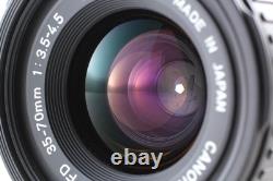 Exc+5 Canon AE-1 35mm Film Camera Silver New FD 35-70mm Lens from JAPAN