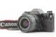 Exc+5 Canon AE-1 35mm SLR Film Camera Black New FD 35-70mm Lens From JAPAN