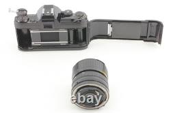 Exc+5 Canon AE-1 35mm SLR Film Camera Black New FD 35-70mm Lens From JAPAN