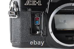 Exc+5 Canon AE-1 Black SLR Film Camera New FD NFD 50mm F/1.8 Lens From JAPAN