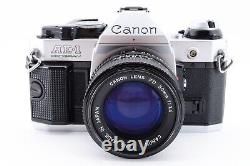 Exc+5? Canon AE-1 Program Silver 35mm Manual SLR Film Camera + 50mm f/1.4 Lens