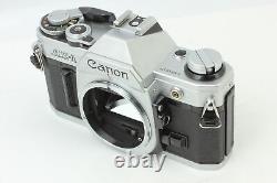 Exc+5 Canon AE-1 Silver SLR 35mm Film Camera FD 50mm f1.8 SC Lens From JAPAN