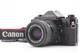 Exc+5 Canon A-1 35mm Film Camera Black body New fd 35-70mm Lens From JAPAN