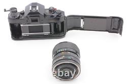 Exc+5 Canon A-1 35mm Film Camera Black body New fd 35-70mm Lens From JAPAN