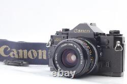 Exc+5 Canon A-1 35mm Film Camera Black body fd 28mm f2.8 Lens SLR From JAPAN