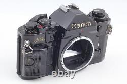 Exc+5 Canon A-1 35mm Film Camera Black body fd 28mm f2.8 Lens SLR From JAPAN