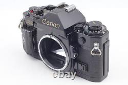 Exc+5 Canon A-1 35mm Film Camera Black body fd 28mm f2.8 Lens SLR From JAPAN