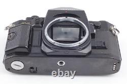 Exc+5 Canon A-1 35mm Film Camera Black body fd 28mm f2.8 Lens SLR From JAPAN