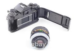 Exc+5 Canon A-1 35mm Film Camera Black body fd 28mm f2.8 Lens SLR From JAPAN