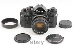 Exc+5 Canon A-1 Black SLR 35mm Film Camera with FD 50mm F1.8 Lens from Japan