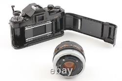 Exc+5 Canon A-1 Black SLR 35mm Film Camera with FD 50mm F1.8 Lens from Japan