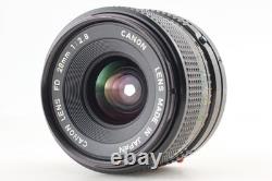 Exc+5 Canon A-1 SLR 35mm Film Camera New FD NFD 28mm f/2.8 MF Lens From JAPAN