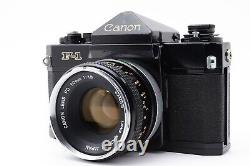 Exc+5 Canon F-1 Early Model SLR Film Camera FD 50mm F1.8 O Lens From JAPAN