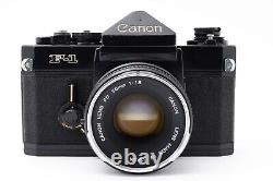 Exc+5 Canon F-1 Early Model SLR Film Camera FD 50mm F1.8 O Lens From JAPAN