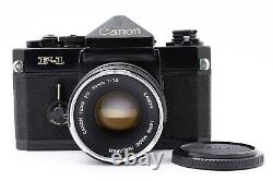 Exc+5 Canon F-1 Early Model SLR Film Camera FD 50mm F1.8 O Lens From JAPAN
