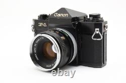 Exc+5? Canon F-1 Late Model 35mm SLR Film Camera + FD 50mm f1.8 From JAPAN