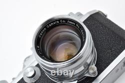 Exc+5? Canon IID Rangefinder Film Camera with 50mm F1.8 LTM Lens From Japan