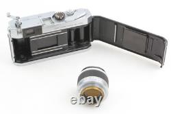 Exc+5 Canon P Rangefinder 35mm Film Camera 50mm f1.8 L39 LTM Lens From JAPAN