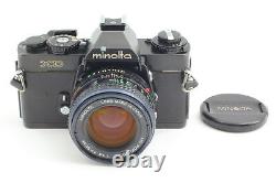 Exc+5 Minolta XD Black + MD 50mm f/1.4 Lens SLR 35mm Film Camera From JAPAN