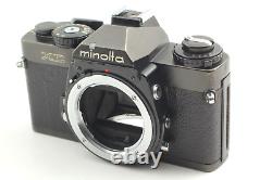 Exc+5 Minolta XD Black SLR with MD Rokkor 50mm f/1.4 Lens Film Camera From JAPAN