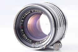 Exc+5 Nicca 3-F 35mm Film Camera with 50mm f2 Black Belt Lens L39 LTM From JAPAN