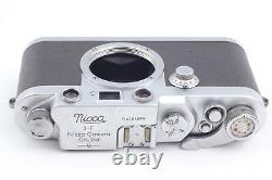Exc+5 Nicca 3-F 35mm Film Camera with 50mm f2 Black Belt Lens L39 LTM From JAPAN