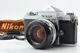Exc+5 Nikon F Eye Level Silver 35mm Film Camera 50mm f1.4 Lens From JAPAN