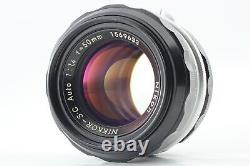 Exc+5 Nikon F Eye Level Silver 35mm Film Camera 50mm f1.4 Lens From JAPAN