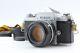 Exc+5 Nikon F Eye Level Silver 35mm SLR Film Camera 50mm f/1.4 Lens From JAPAN