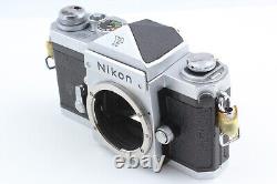 Exc+5 Nikon F Eye Level Silver 35mm SLR Film Camera 50mm f/1.4 Lens From JAPAN