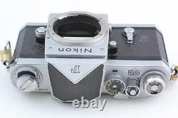 Exc+5 Nikon F Eye Level Silver 35mm SLR Film Camera 50mm f/1.4 Lens From JAPAN