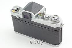 Exc+5 Nikon F Eye Level Silver Nikkor-H 50mm f2 Lens SLR Film Camera JAPAN