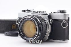 Exc+5 Olympus OM-1 Silver 35mm Film Camera OM 50mm f1.4 Lens From JAPAN