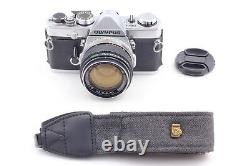 Exc+5 Olympus OM-1 Silver 35mm Film Camera OM 50mm f1.4 Lens From JAPAN